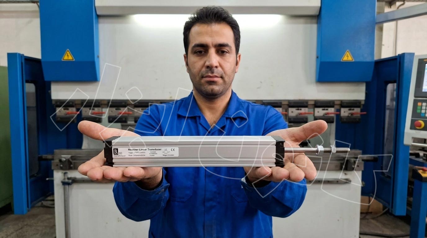 سنسور موقعیت خطی (خط کش اهمی) با کیفیت بالا و عمر طولانی جهت استفاده در ماشینآلات صنعتی.